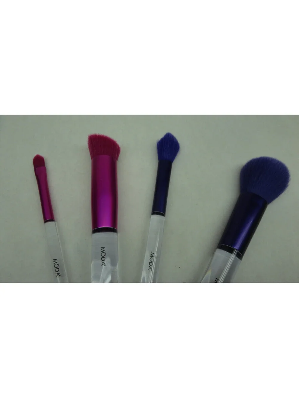4 Pc Makeup Brush Set by Moda + Macys 3pc Brush Cleaning mat & Holder set